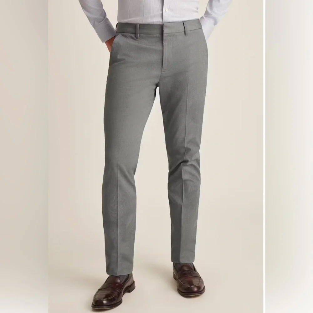 Bonobos Friday Tailored Cotton Chino Pants 33x32 Grey
